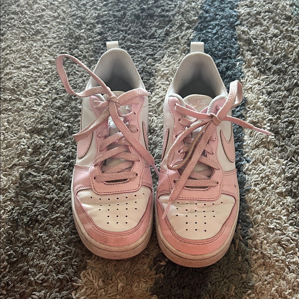 Kids Pink and White Sneakers